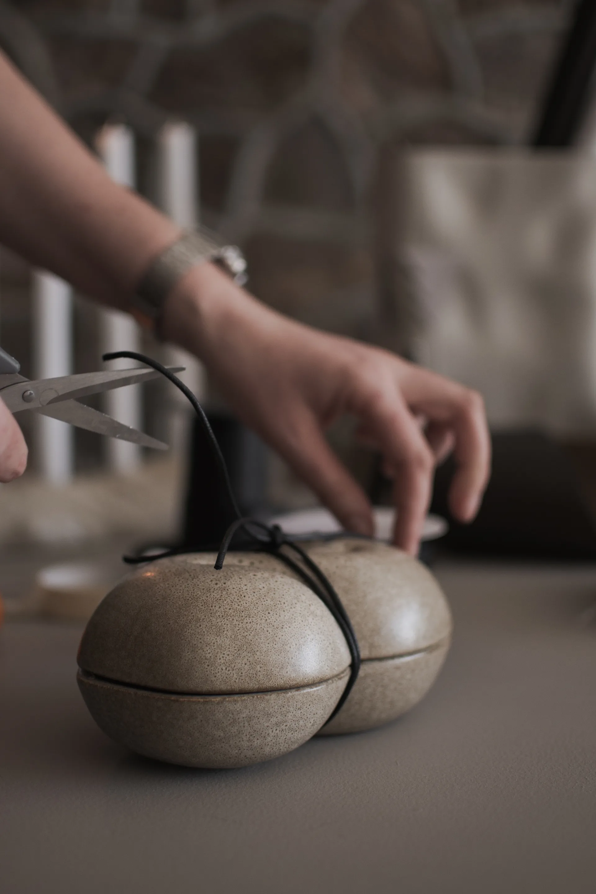 Bun 蓋つきボウル 11x18 cm, Beige DBKD | ディービーケーディー