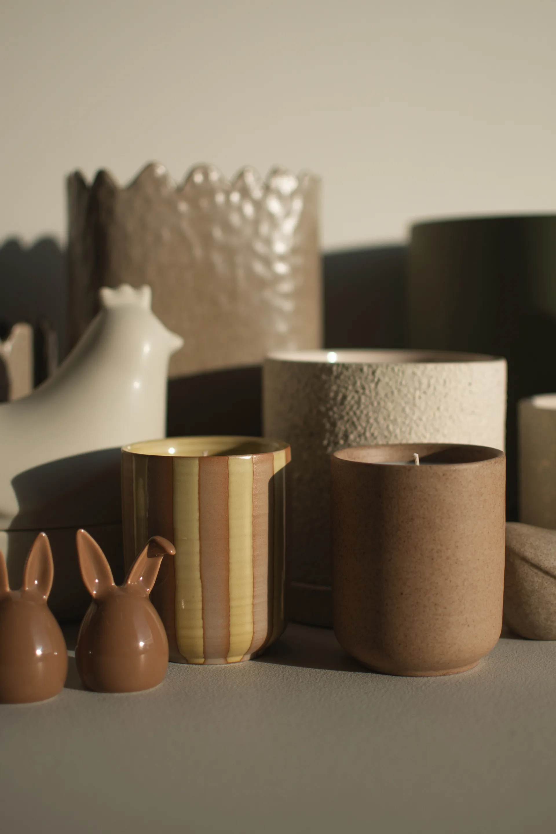 Burn アロマキャンドル 60時間, Stripe yellow DBKD | ディービーケーディー