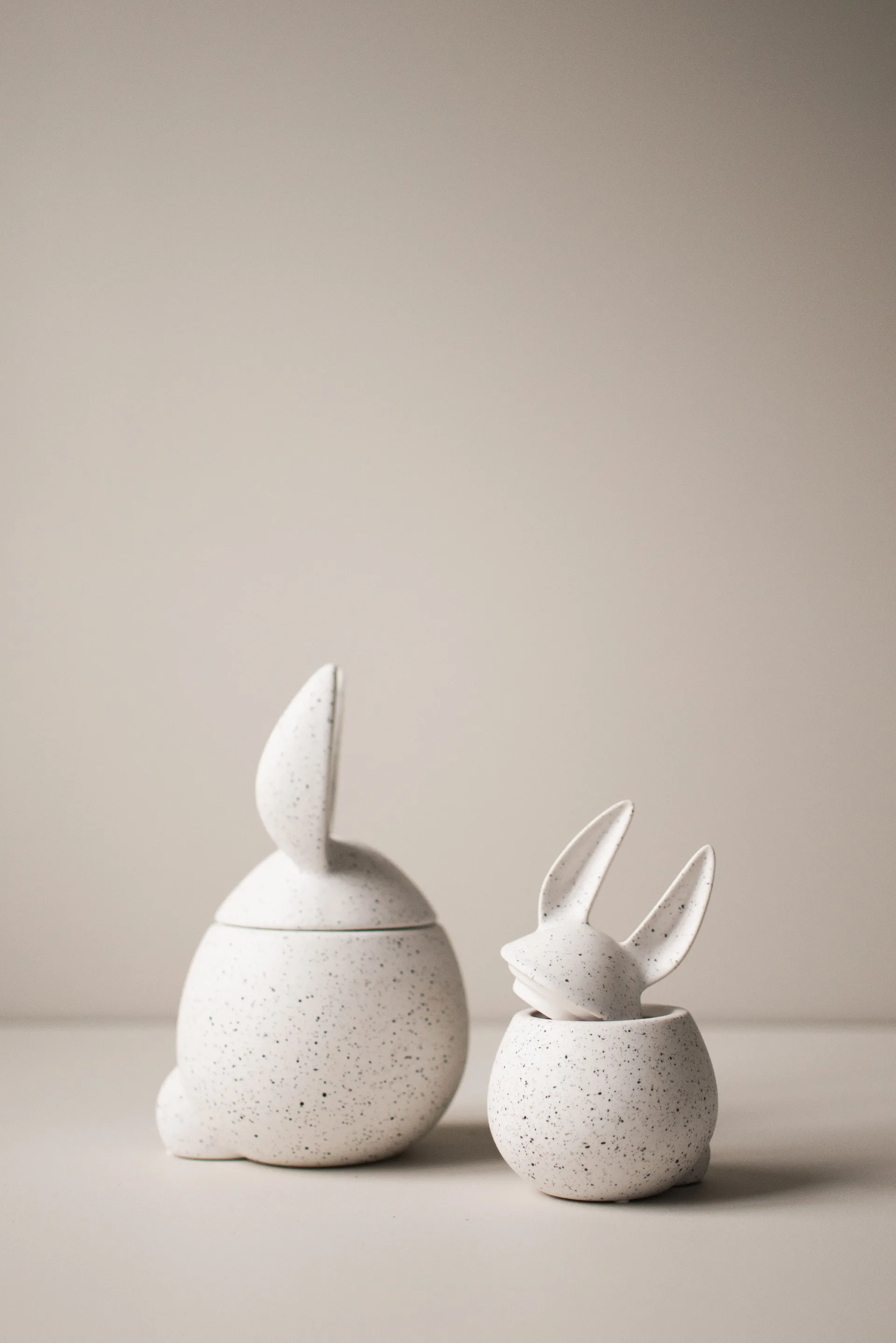 DBKD イーティングラビット ボウル S, white dot DBKD | ディービーケーディー