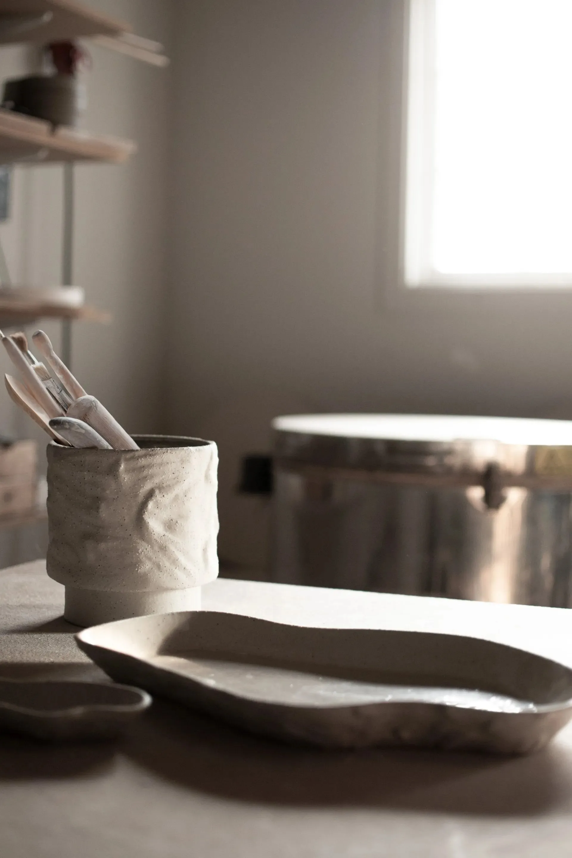 Flow ソーサー small 9x14 cm, Sand DBKD | ディービーケーディー