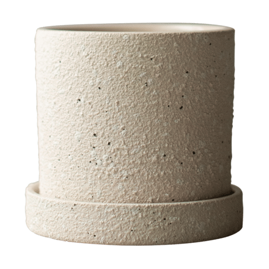 Grow 受け皿付 植木鉢 Ø10 cm - Cream structure - DBKD | ディービーケーディー