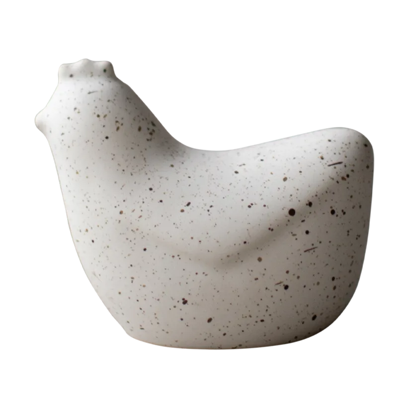 Mini hens 8 cm, White dot DBKD | ディービーケーディー