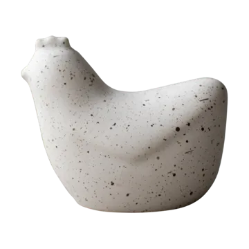 Mini hens 8 cm - White dot - DBKD | ディービーケーディー