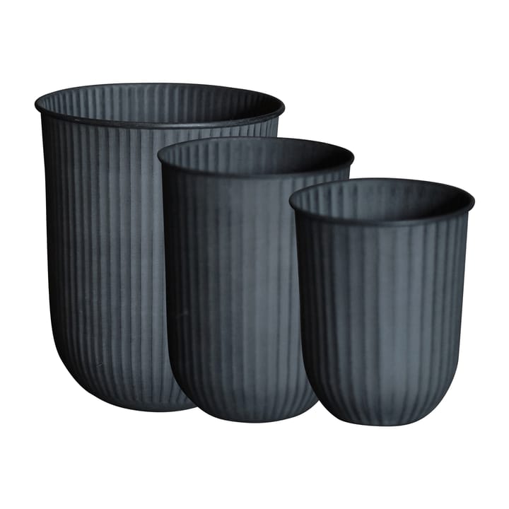 Out stripe 植木鉢 3個セット - Black - DBKD | ディービーケーディー