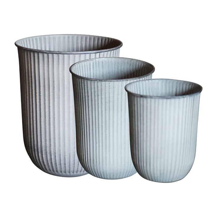 Out stripe 植木鉢 3個セット - Light grey - DBKD | ディービーケーディー