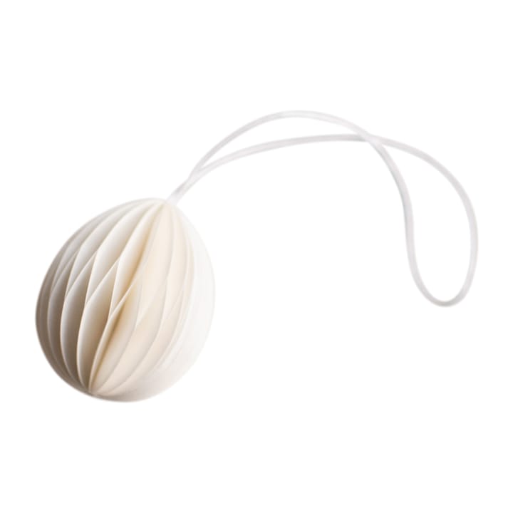 Ovoid ペーパーイースター デコレーション small 4 cm - White - DBKD | ディービーケーディー