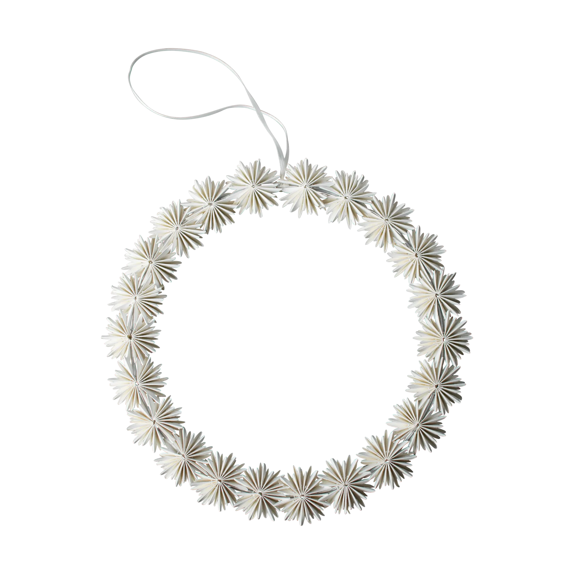 Paper flake wreath クリスマスデコレーション, White DBKD | ディービーケーディー