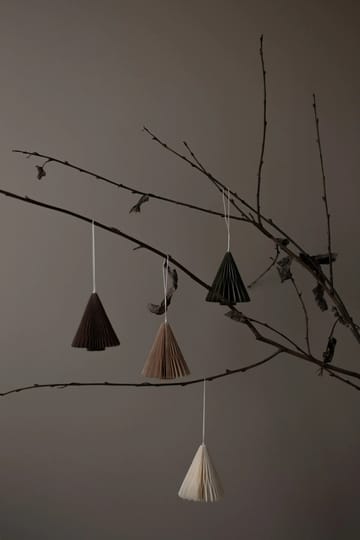 Paper tree ハンギングクリスマスデコレーション 7 cm - Moss - DBKD | ディービーケーディー