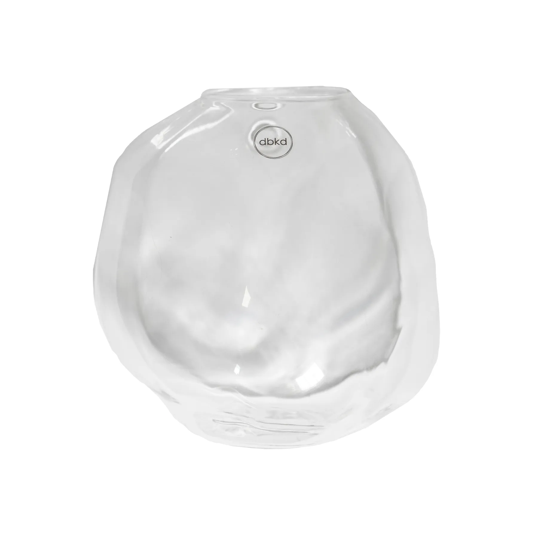 Pebble wall-hung 花瓶 クリア, small Ø15 cm DBKD | ディービーケーディー