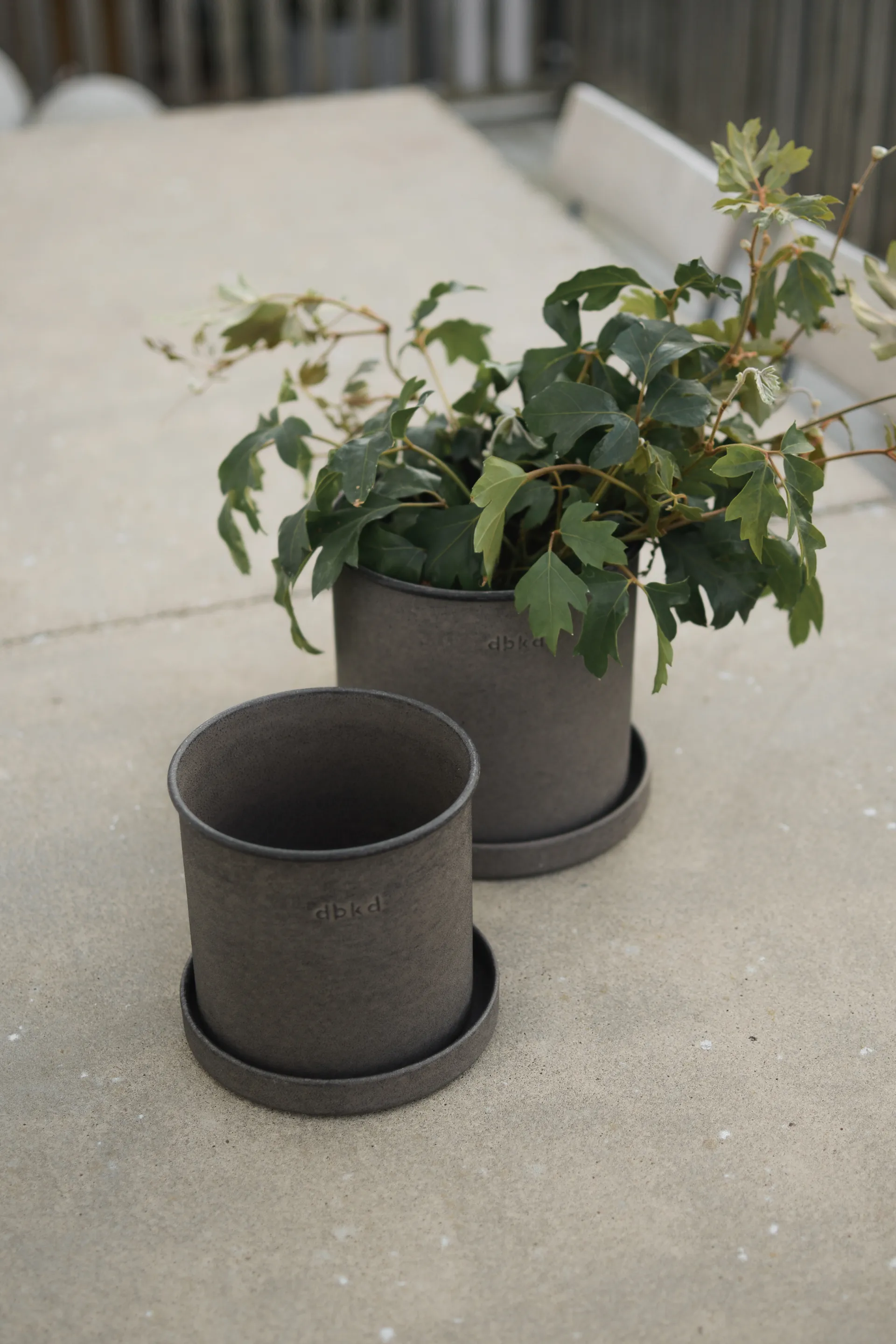 Plant pot 植木鉢 スモール 2個セット, Brown DBKD | ディービーケーディー