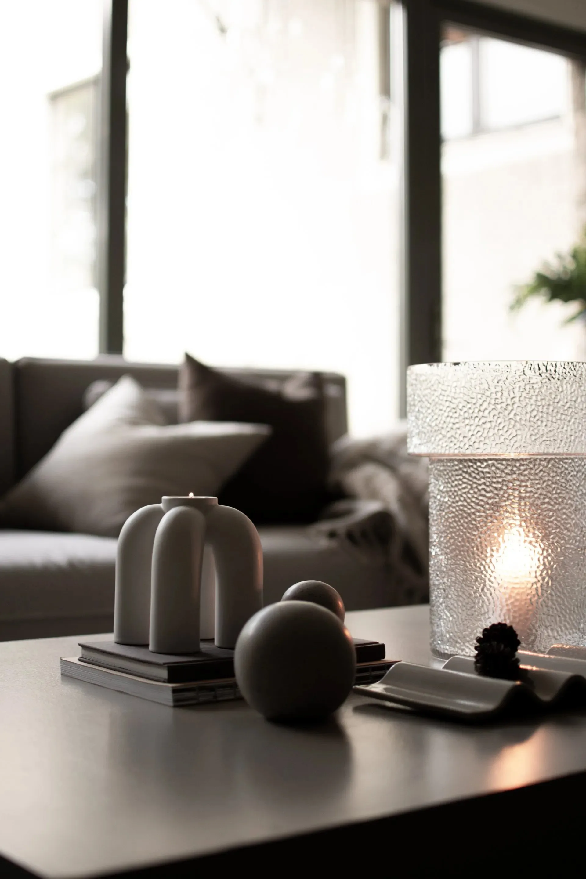 Rope ティーライトホルダー 14x14 cm, White DBKD | ディービーケーディー