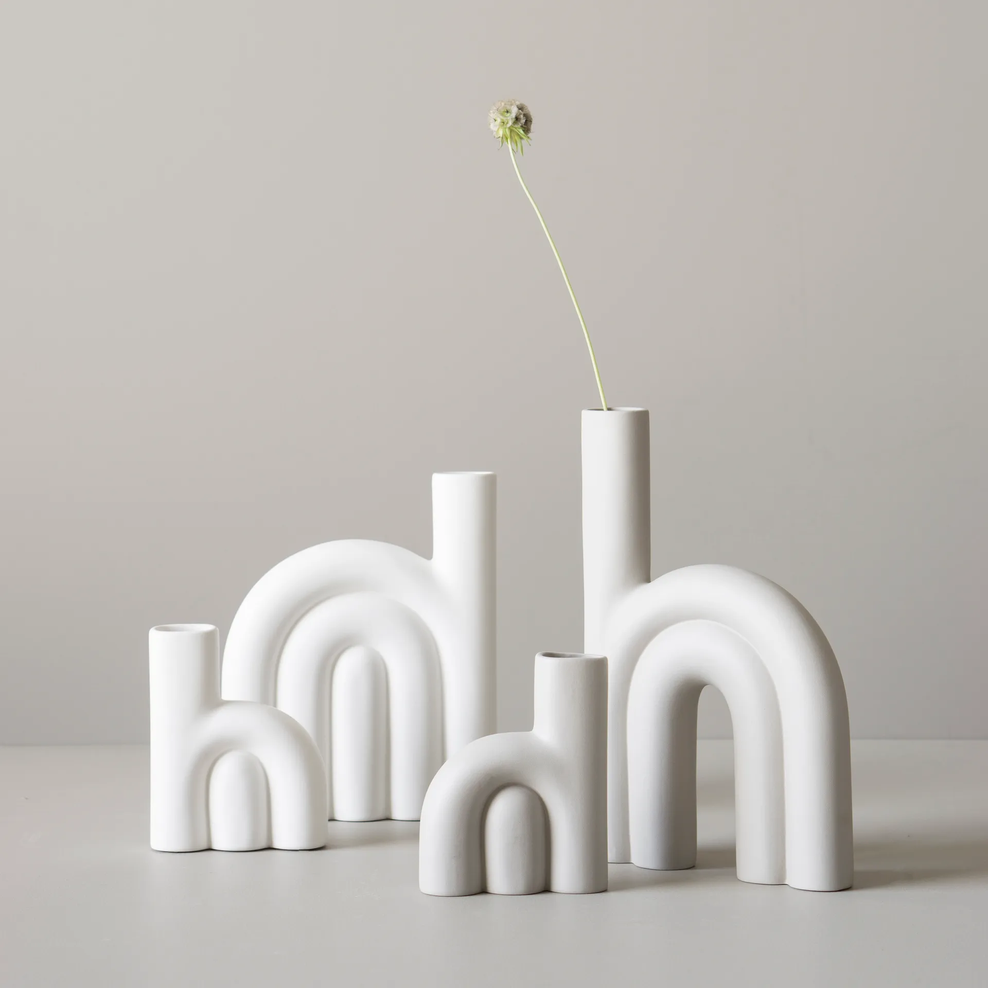 Rope 花瓶 ミディアム, White DBKD | ディービーケーディー