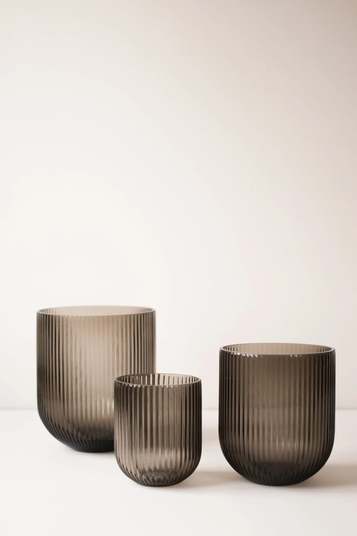 Simple Stripe ガラス花瓶 brown, Medium DBKD | ディービーケーディー