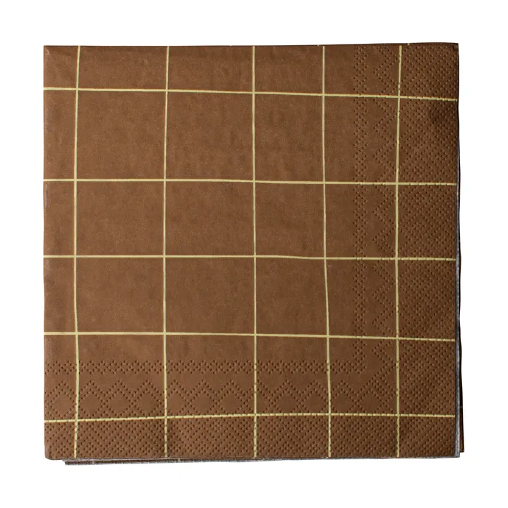 Square ペーパーナプキン 33x33 cm 20枚 - Brown - DBKD | ディービーケーディー