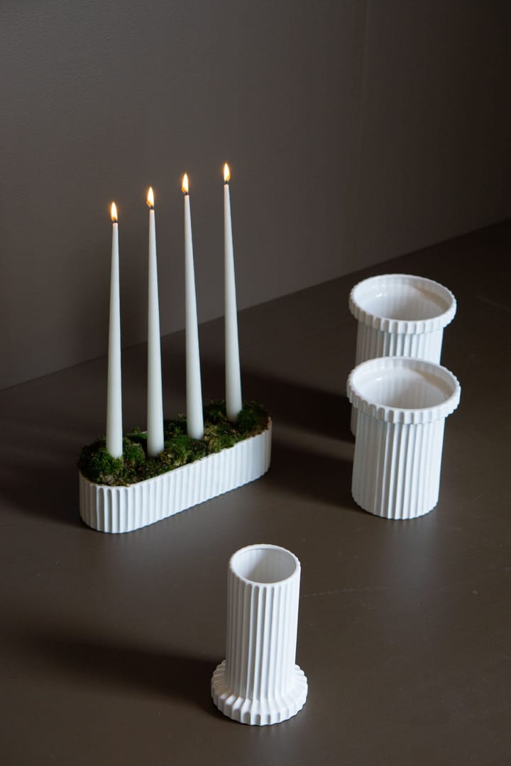 Stripe 植木鉢 スモール 18 cm - Shiny white - DBKD | ディービーケーディー