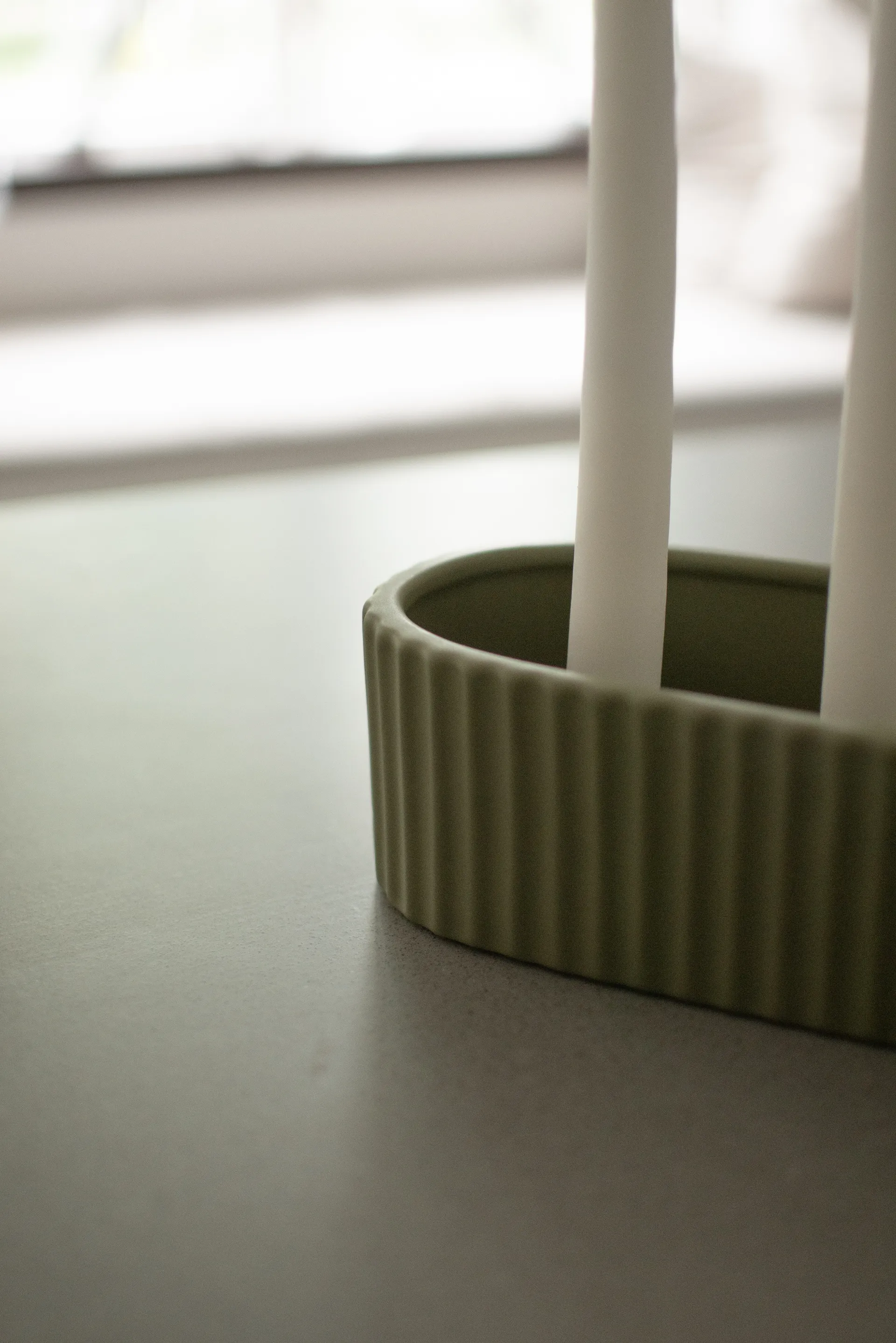 Stripe キャンドルホルダー 30 cm, Green DBKD | ディービーケーディー