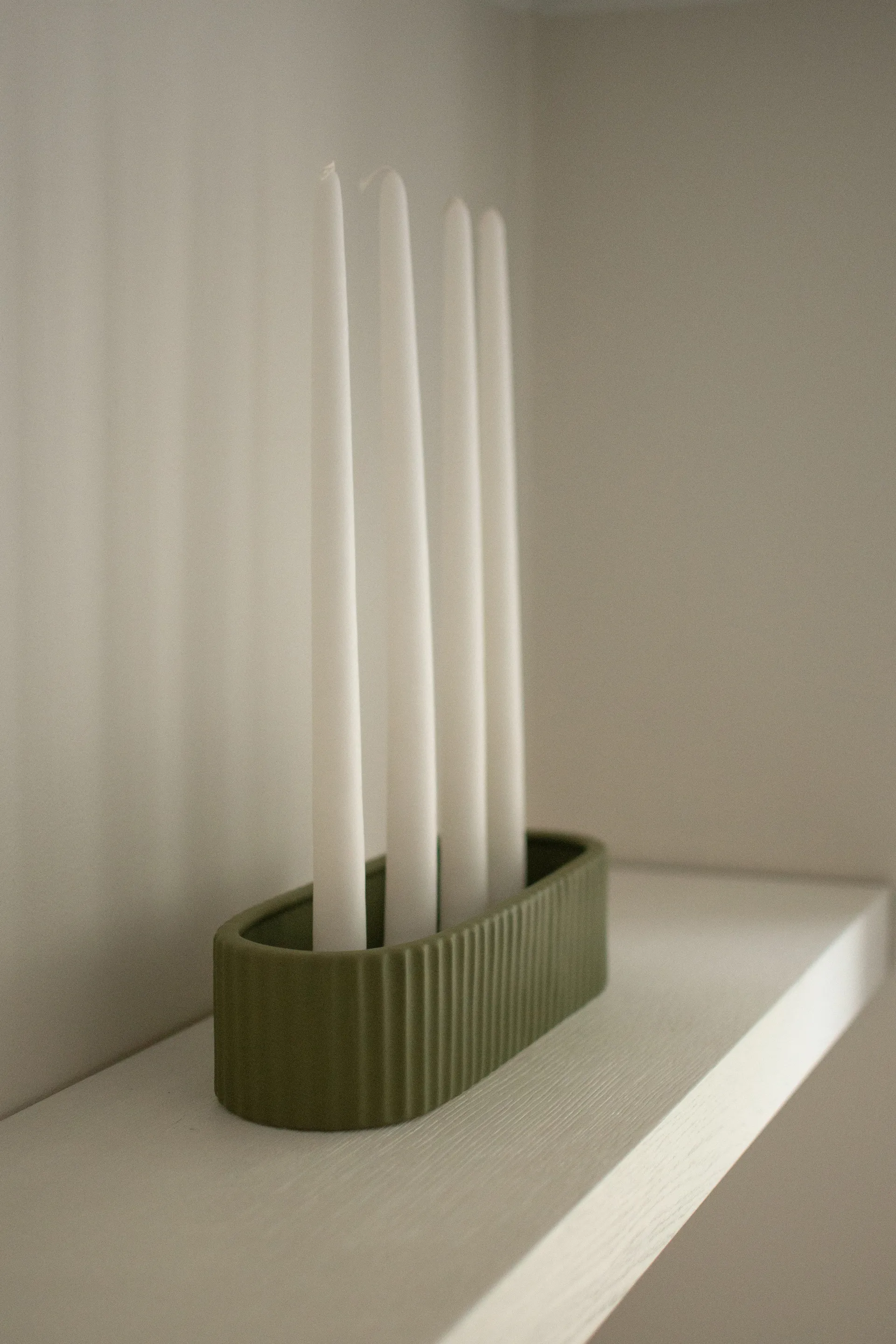 Stripe キャンドルホルダー 30 cm, Green DBKD | ディービーケーディー