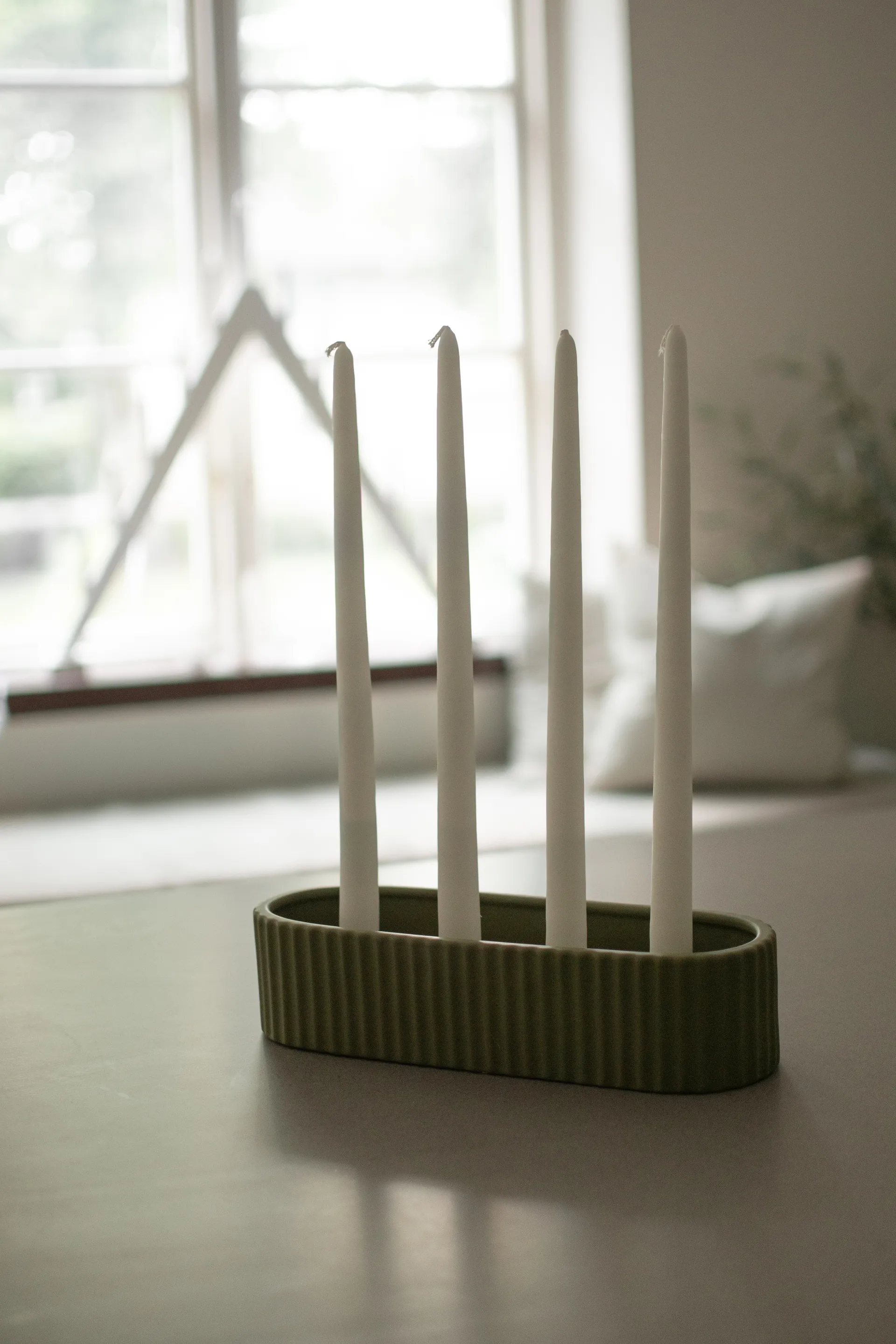 Stripe キャンドルホルダー 30 cm, Green DBKD | ディービーケーディー