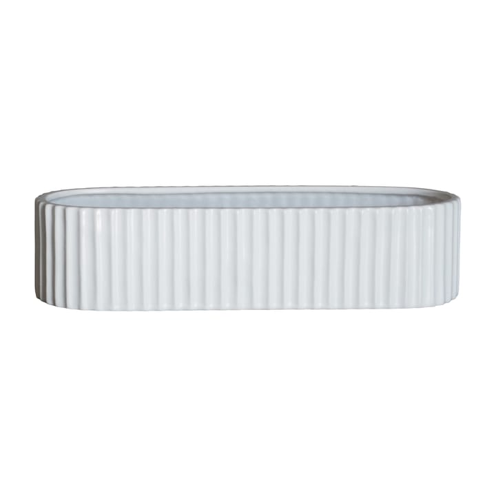 Stripe アドベント キャンドル 30 cm - Shiny white - DBKD | ディービーケーディー
