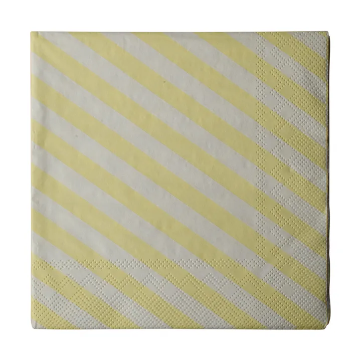 Stripe ペーパーナプキン 33x33 cm 20枚 - Cream - DBKD | ディービーケーディー