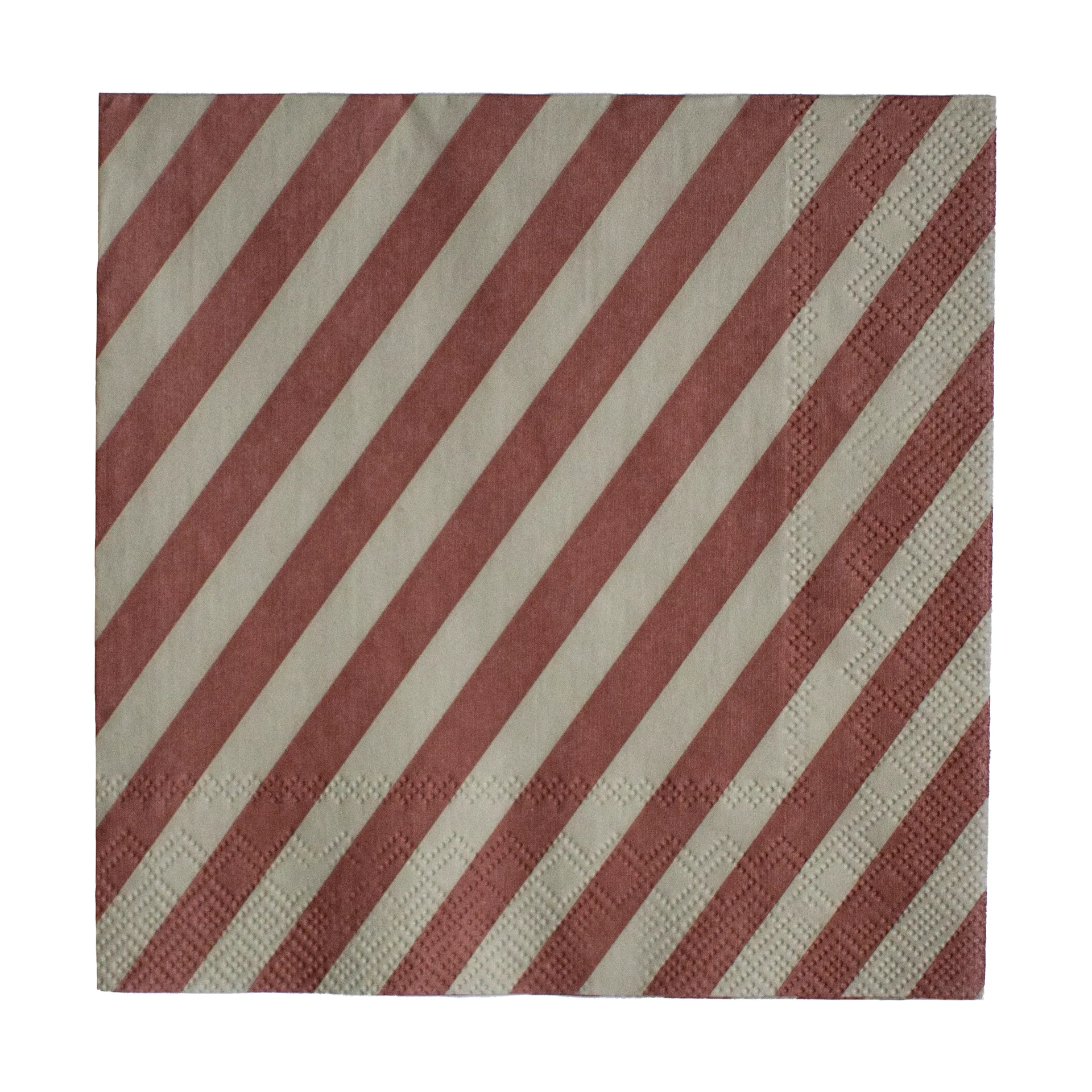 Stripe ペーパーナプキン 33x33 cm 20枚, Dark red DBKD | ディービーケーディー