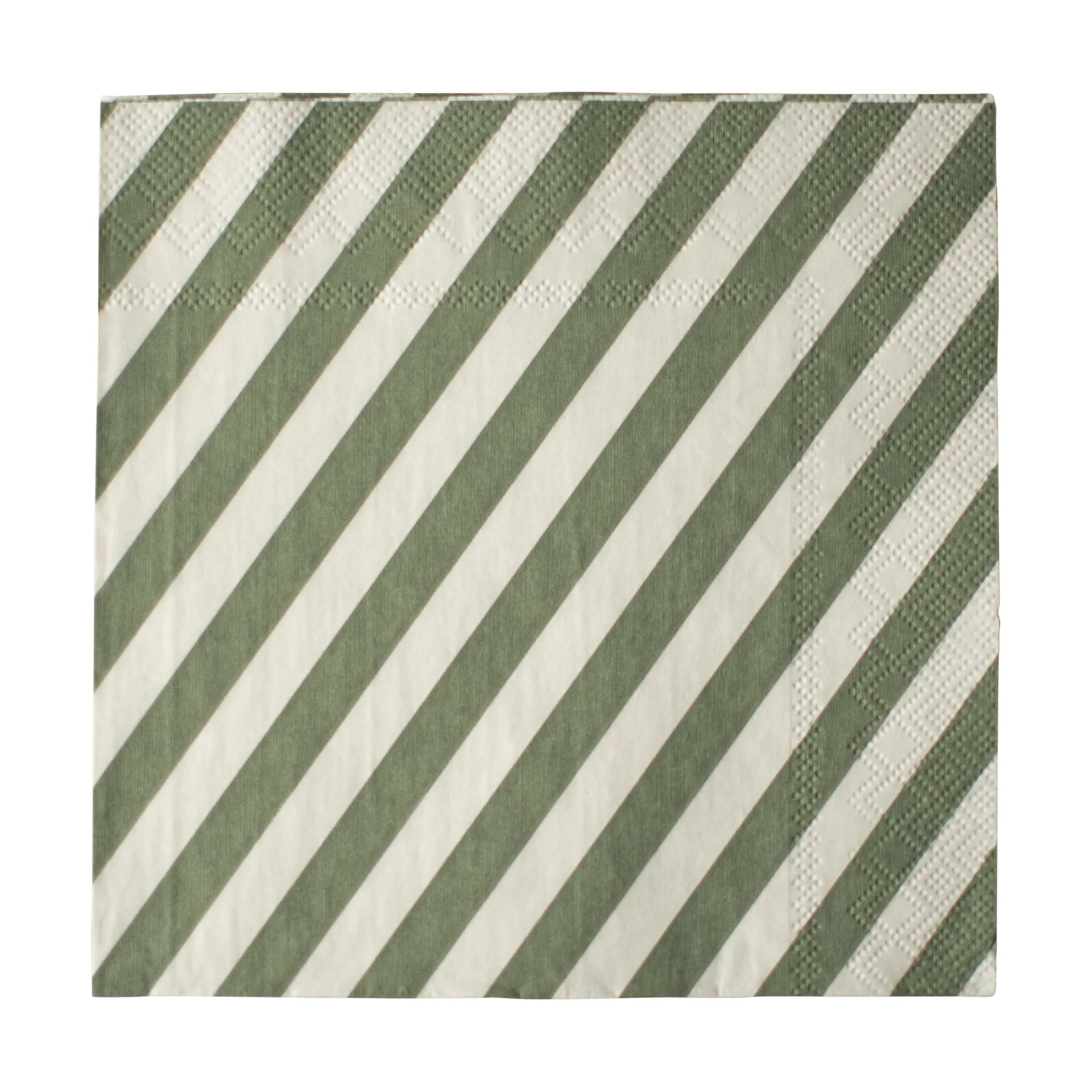 Stripe ペーパーナプキン 33x33 cm 20枚, Green DBKD | ディービーケーディー