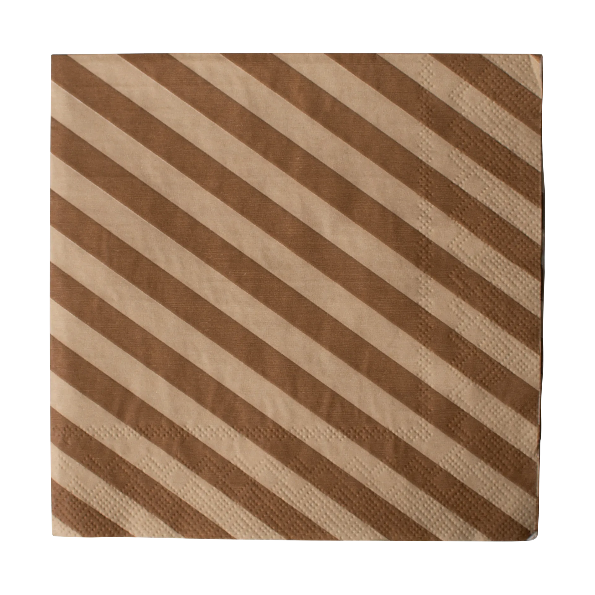Stripe ペーパーナプキン 33x33 cm 20枚, Nougat DBKD | ディービーケーディー