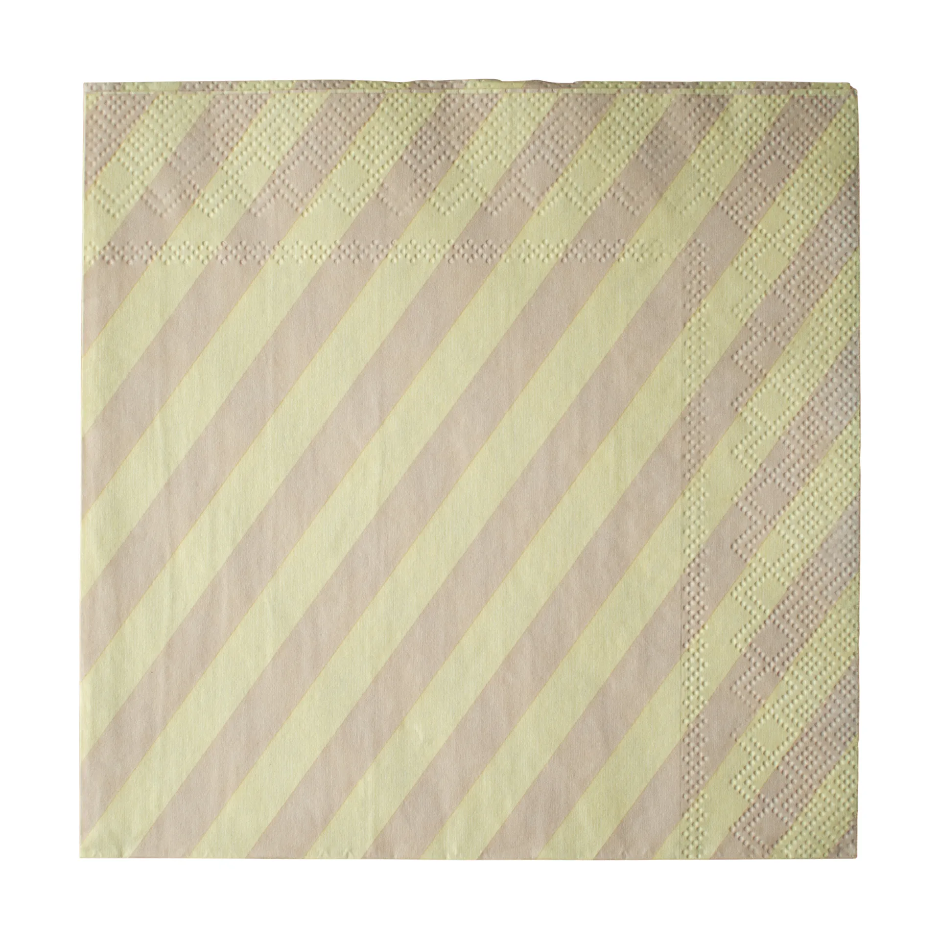 Stripe ペーパーナプキン 33x33 cm 20枚, Yellow DBKD | ディービーケーディー