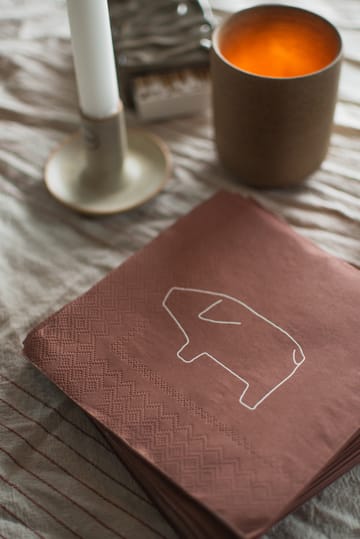 Swedish pig ペーパーナプキン 33x33 cm 20枚 - Red - DBKD | ディービーケーディー
