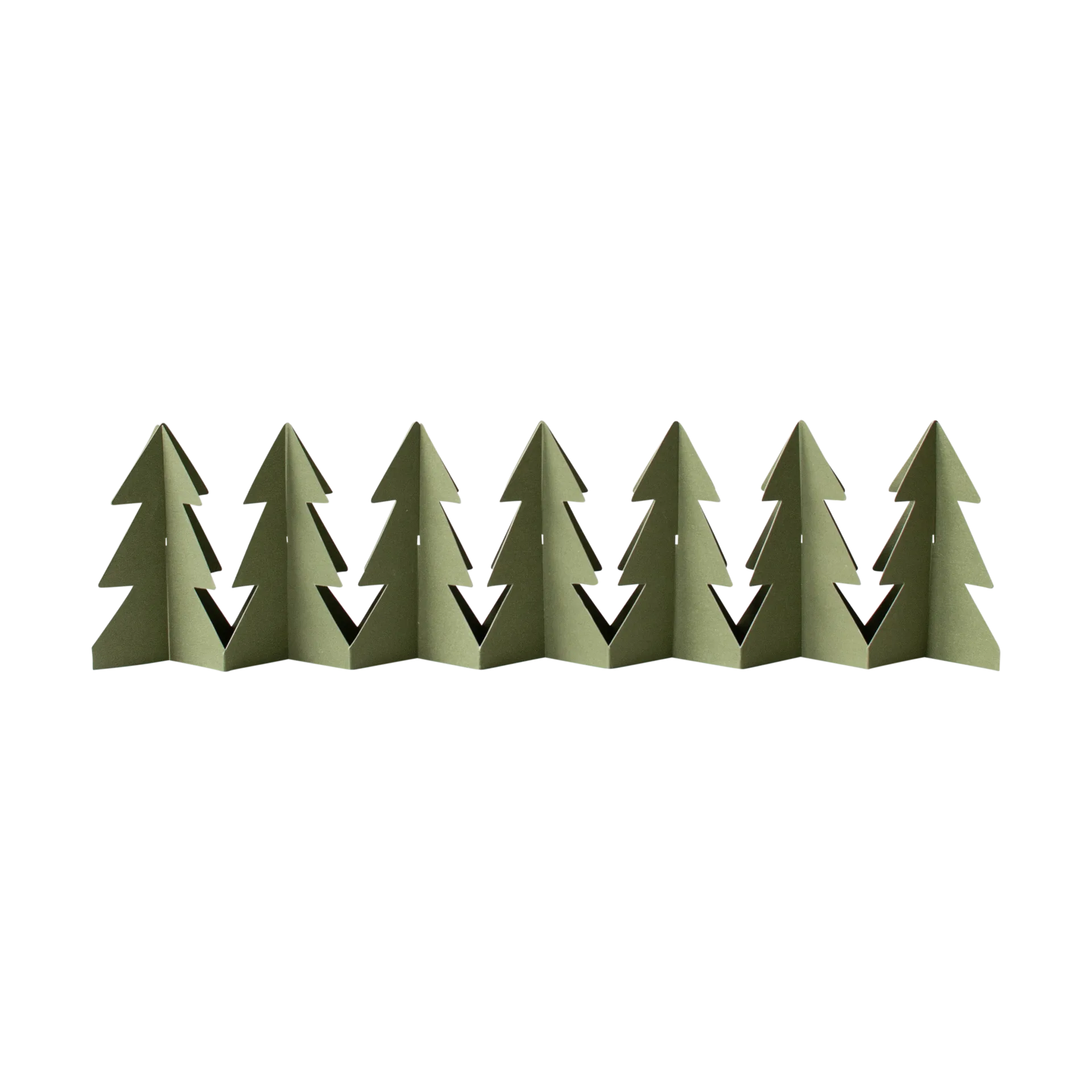 Tree in a row デコレーション, Green, 7x60 cm DBKD | ディービーケーディー