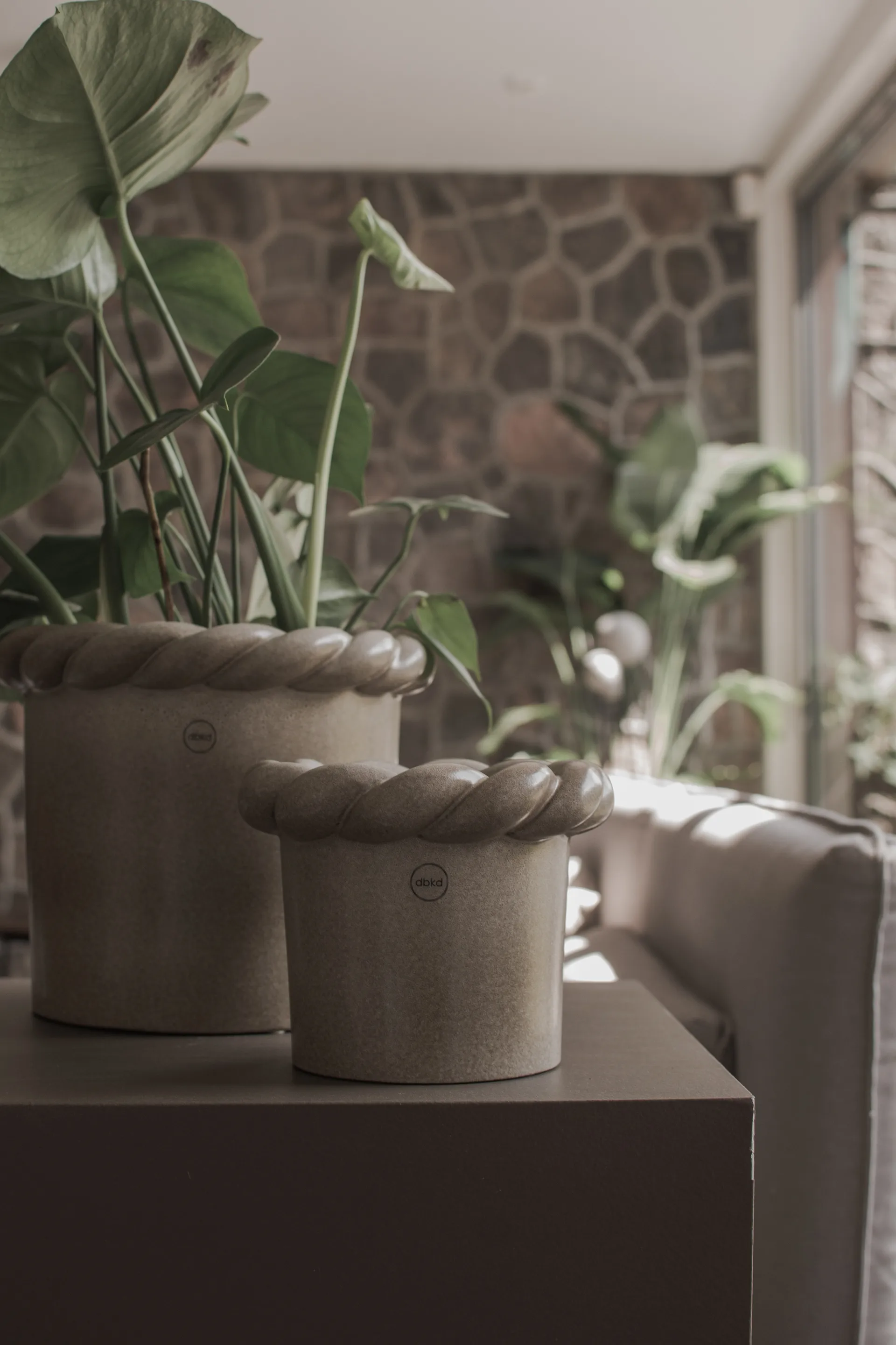 Twine フラワーポット Ø14 cm, Beige DBKD | ディービーケーディー