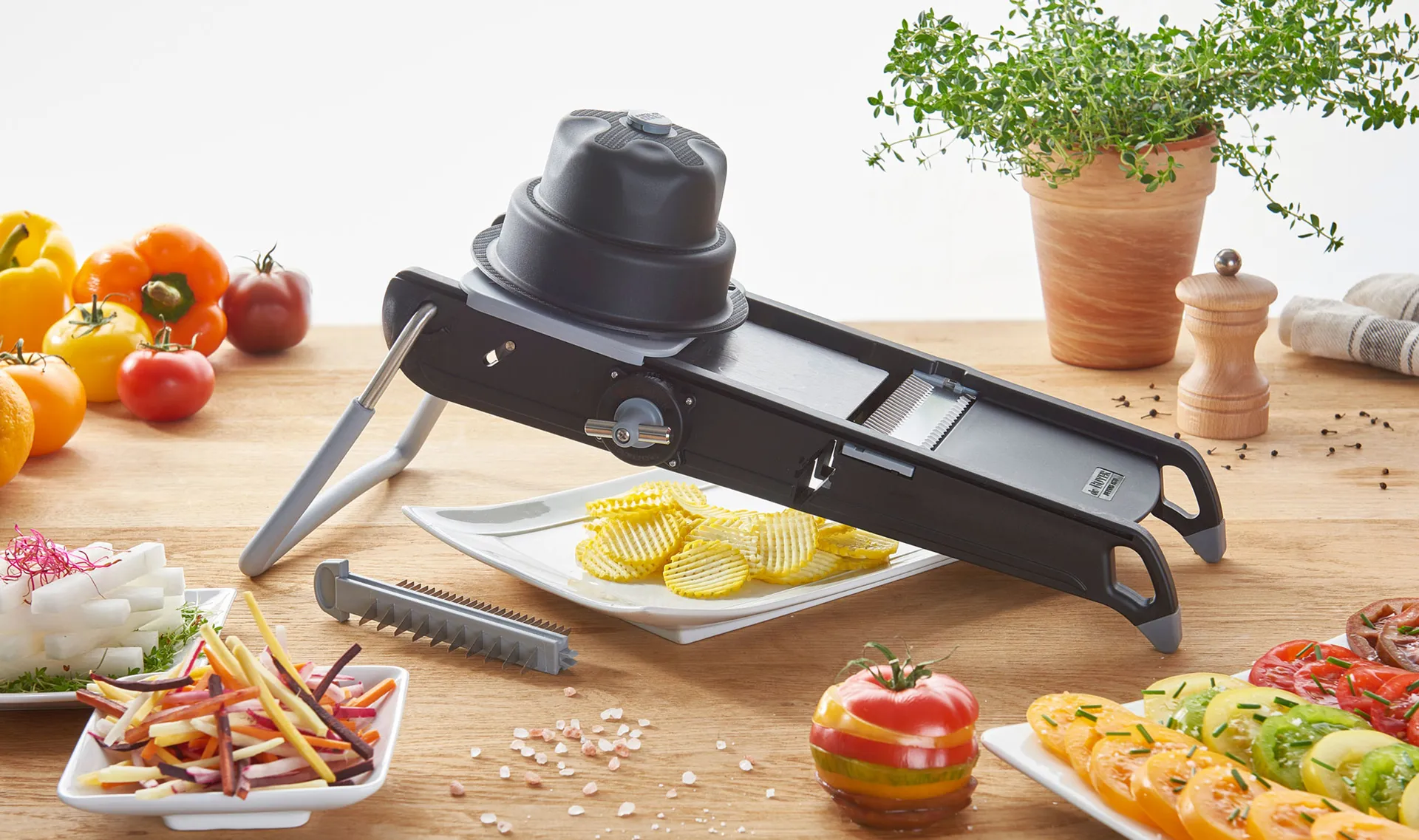 De Buyer Swing Plus mandoline, Black De Buyer | デバイヤー