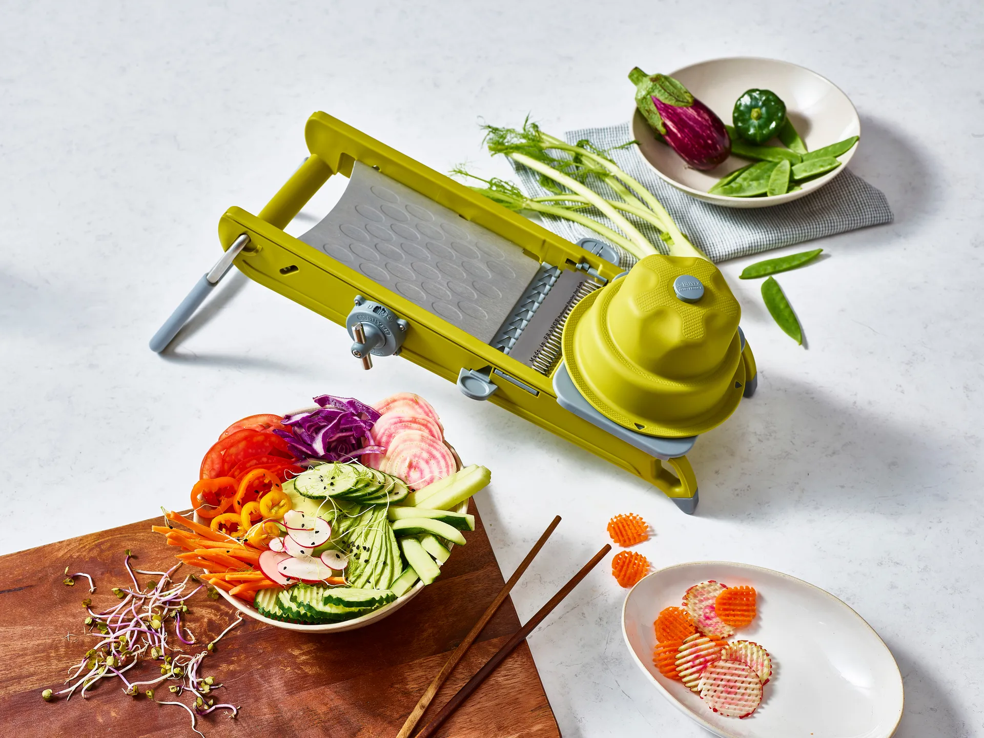 De Buyer Swing Plus mandoline, Green De Buyer | デバイヤー