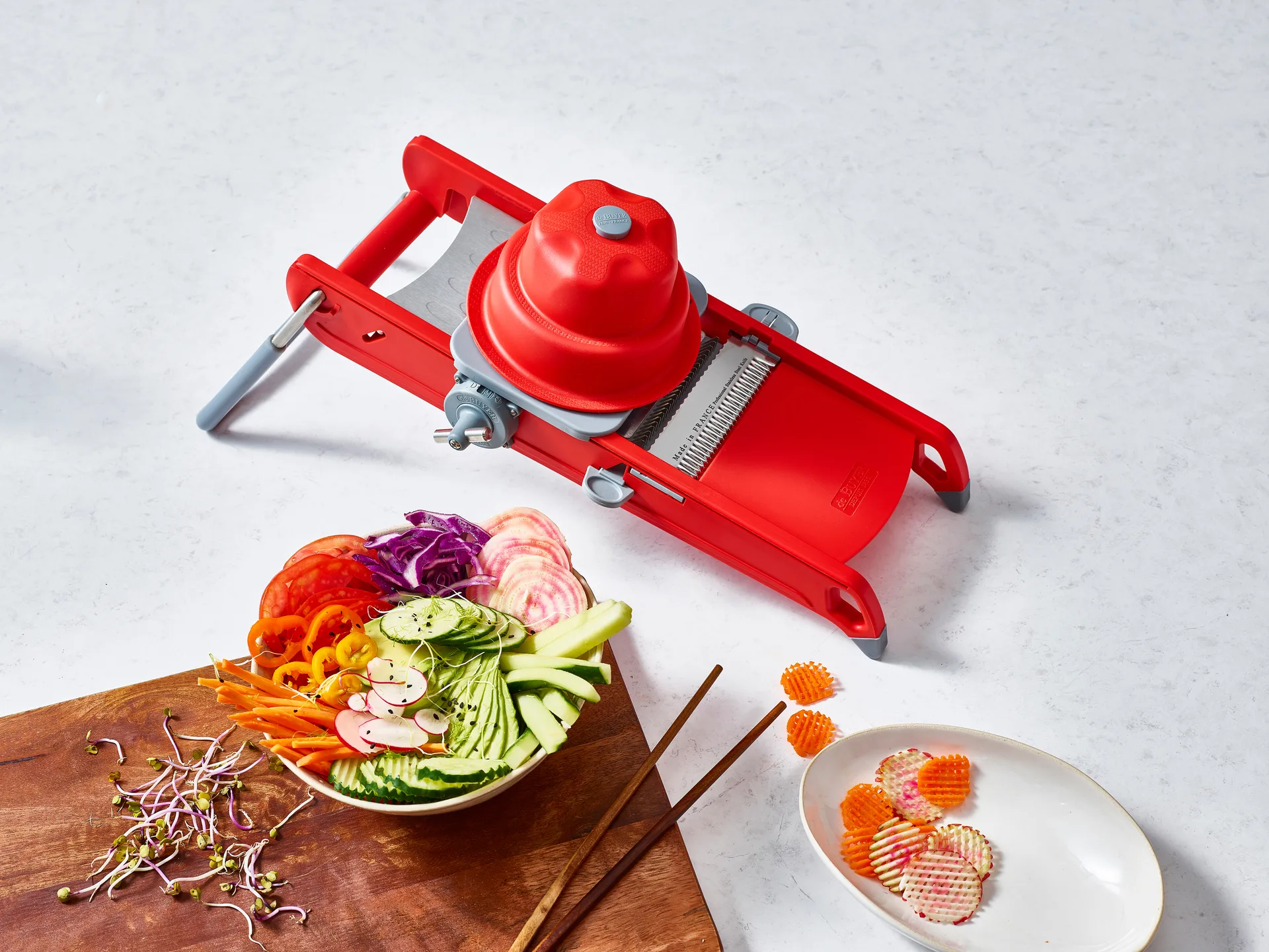 De Buyer Swing Plus mandoline, Red De Buyer | デバイヤー