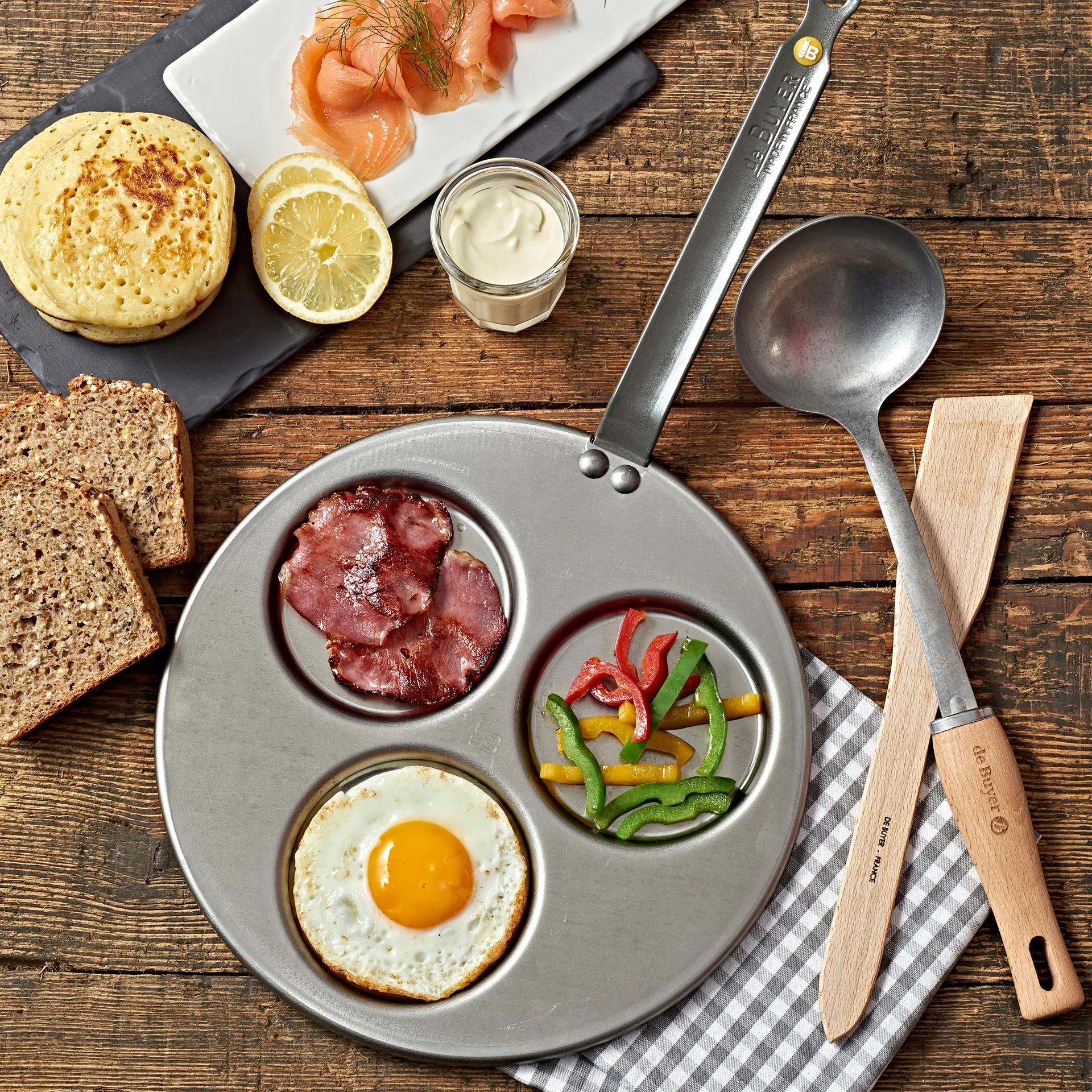 Mineral B American パンケーキ フライパン, 27 cm De Buyer | デバイヤー