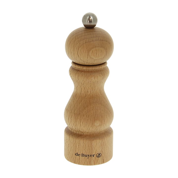 Rumba ソルト & ペッパーミル ceramic 14 cm - Beech wood - light - De Buyer | デバイヤー