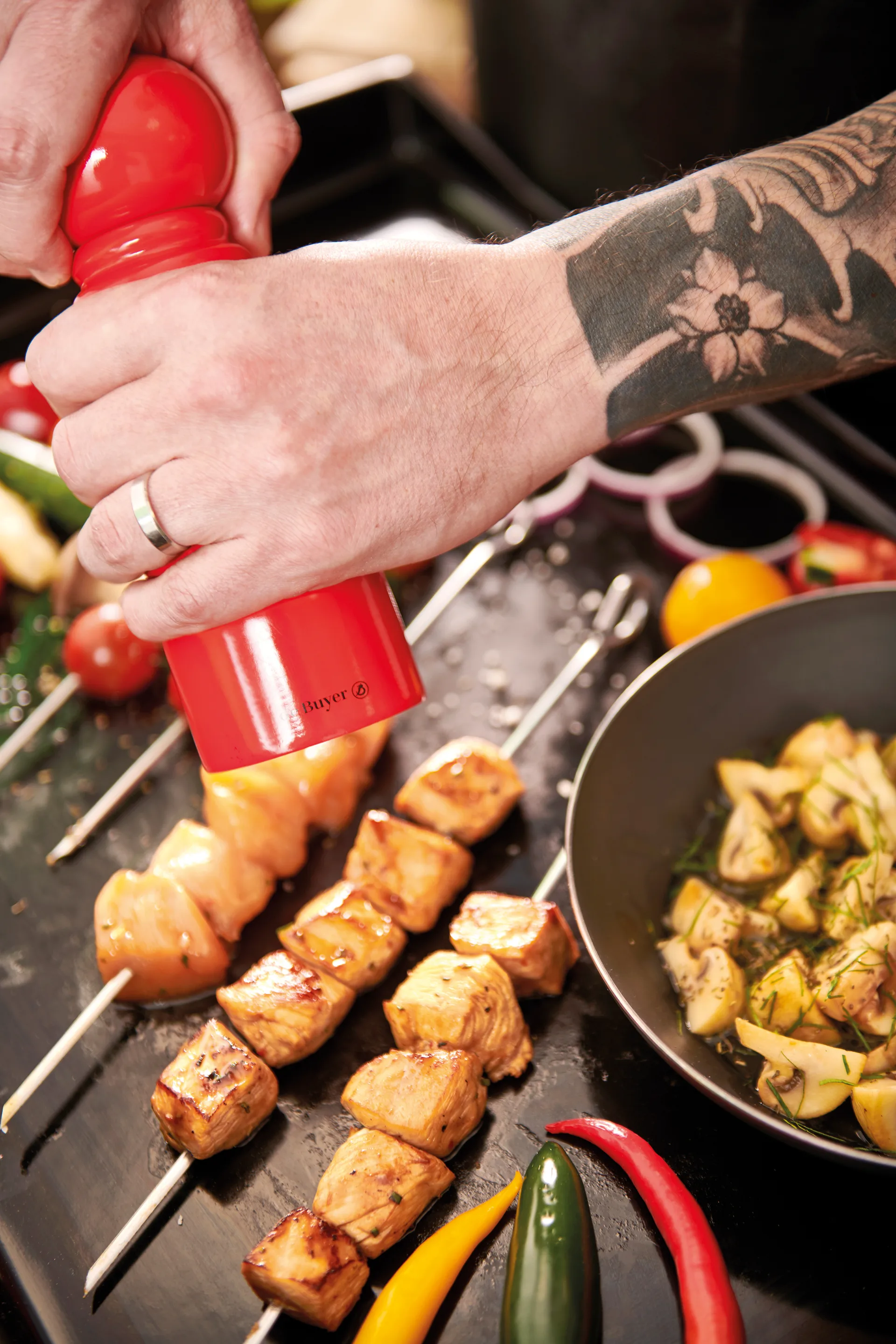 Rumba ソルト & ペッパーミル ceramic 18 cm, Light brown De Buyer | デバイヤー