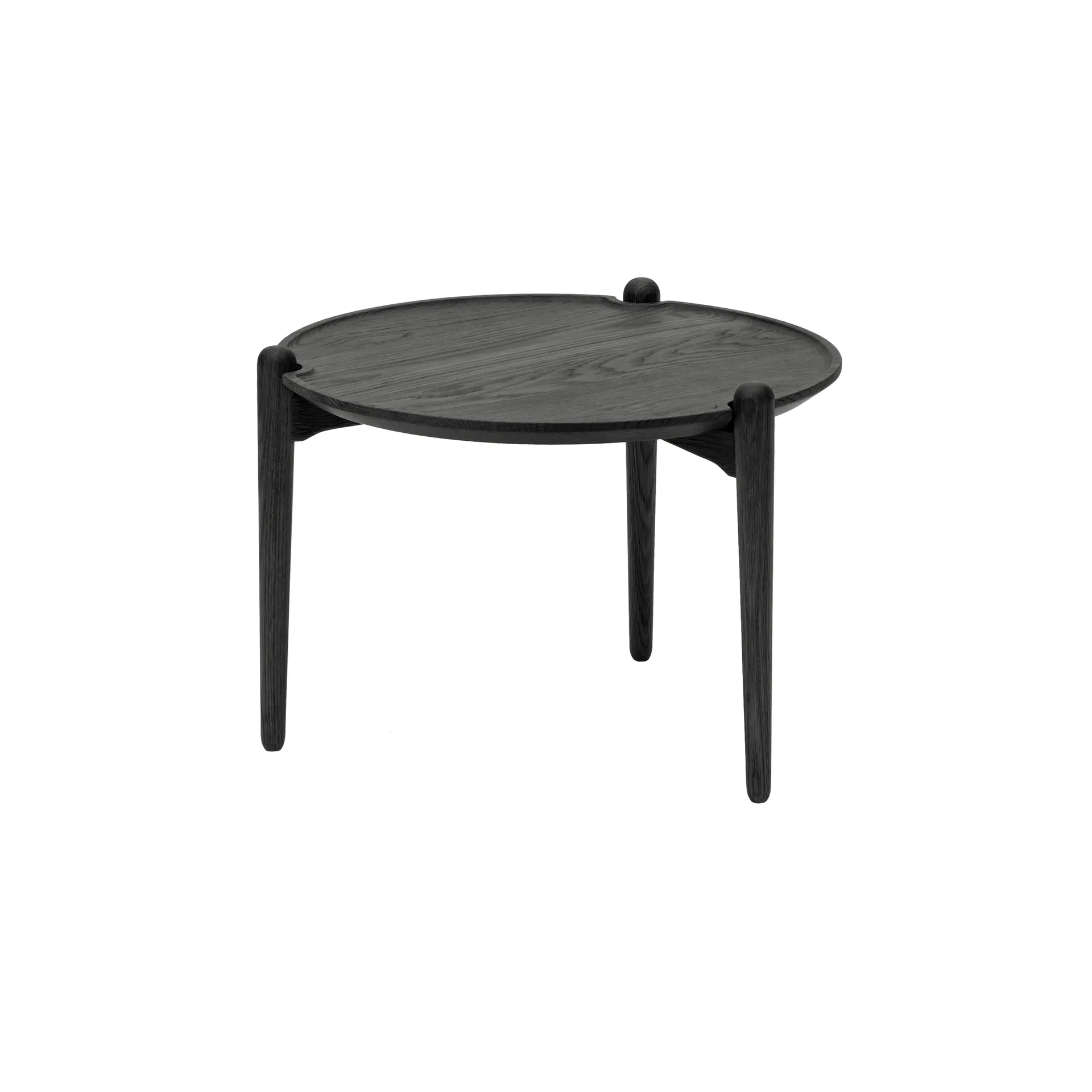 Aria コーヒーテーブル, Black oak, Ø50x37 cm Design House Stockholm | デザインハウス ストックホルム