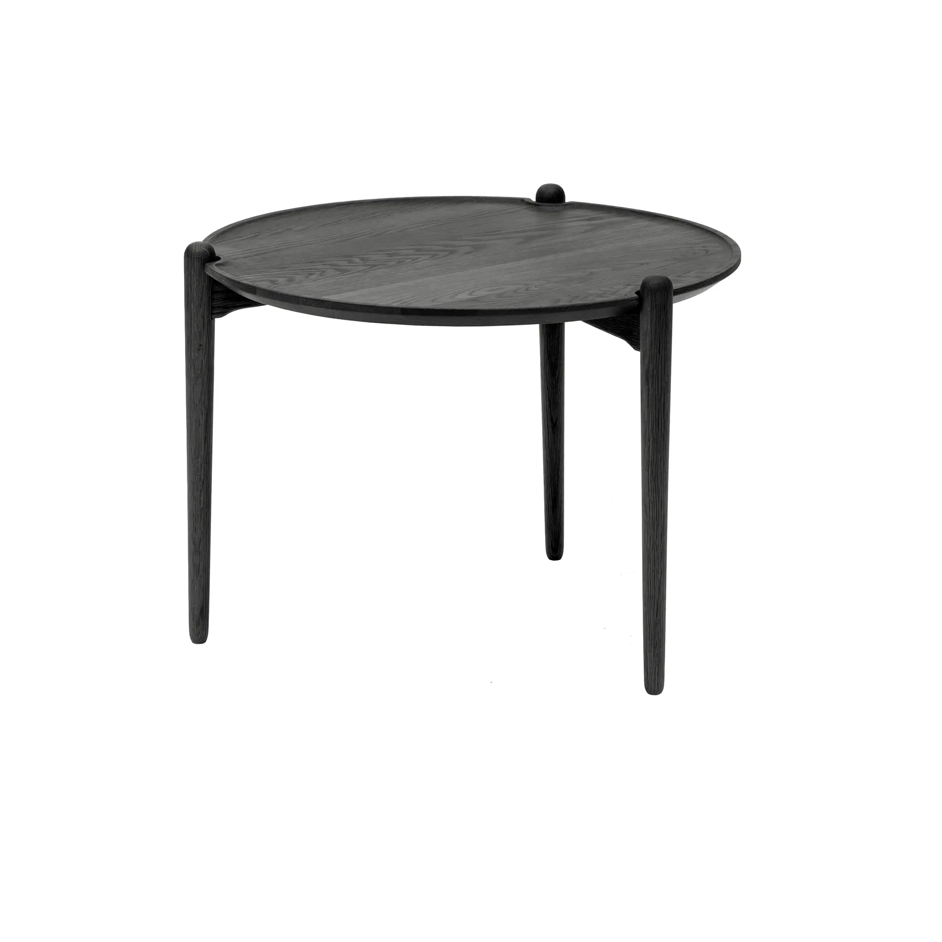 Aria コーヒーテーブル, Black oak, Ø60x46 cm Design House Stockholm | デザインハウス ストックホルム