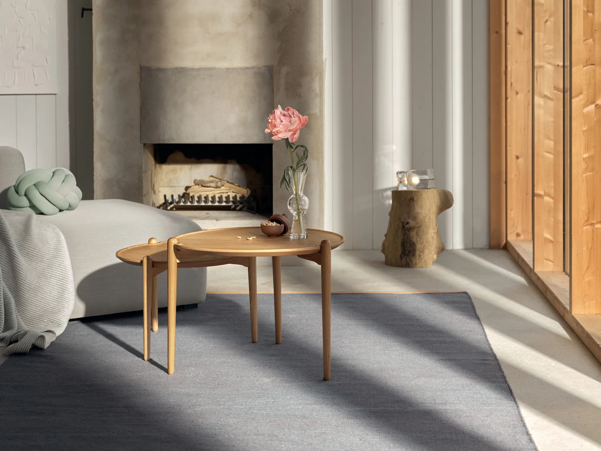 Aria コーヒーテーブル, Oak, Ø50x37 cm Design House Stockholm | デザインハウス ストックホルム