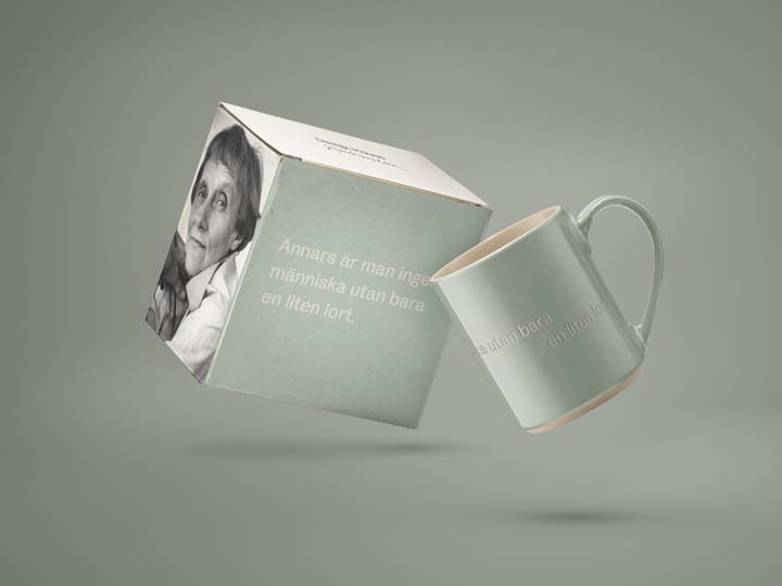 Astrid Lindgren マグ. annars är man ingen människa, Svensk text Design House Stockholm | デザインハウス ストックホルム