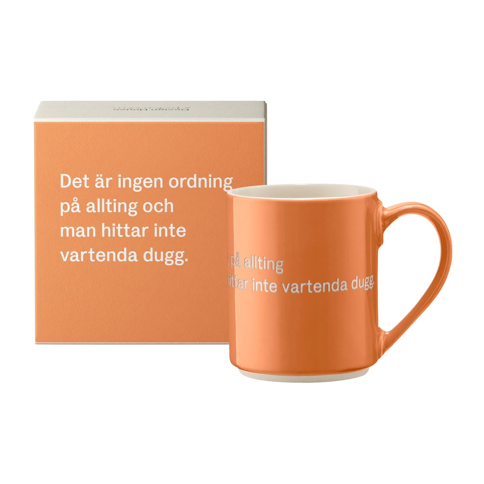 Astrid Lindgren マグ, Det är ingen ordning…, Swedish text Design House Stockholm | デザインハウス ストックホルム