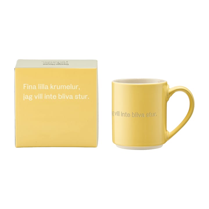 Astrid Lindgren マグ. fina lilla krumelur, Swedish text Design House Stockholm | デザインハウス ストックホルム