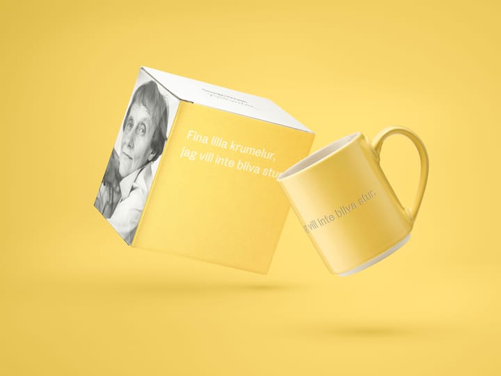 Astrid Lindgren マグ. fina lilla krumelur, Swedish text Design House Stockholm | デザインハウス ストックホルム