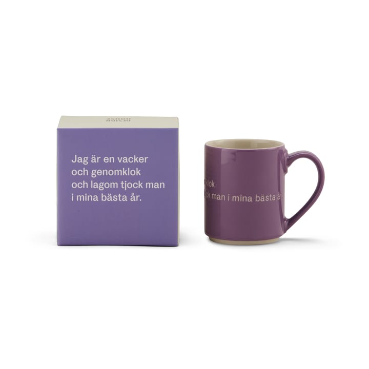 Astrid Lindgren マグ, I am handsome, lila-swedish Design House Stockholm | デザインハウス ストックホルム