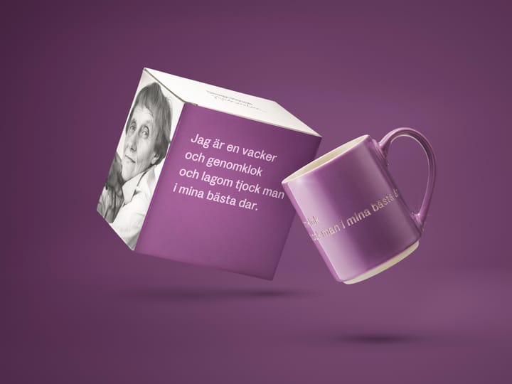 Astrid Lindgren マグ, I am handsome, lila-swedish Design House Stockholm | デザインハウス ストックホルム