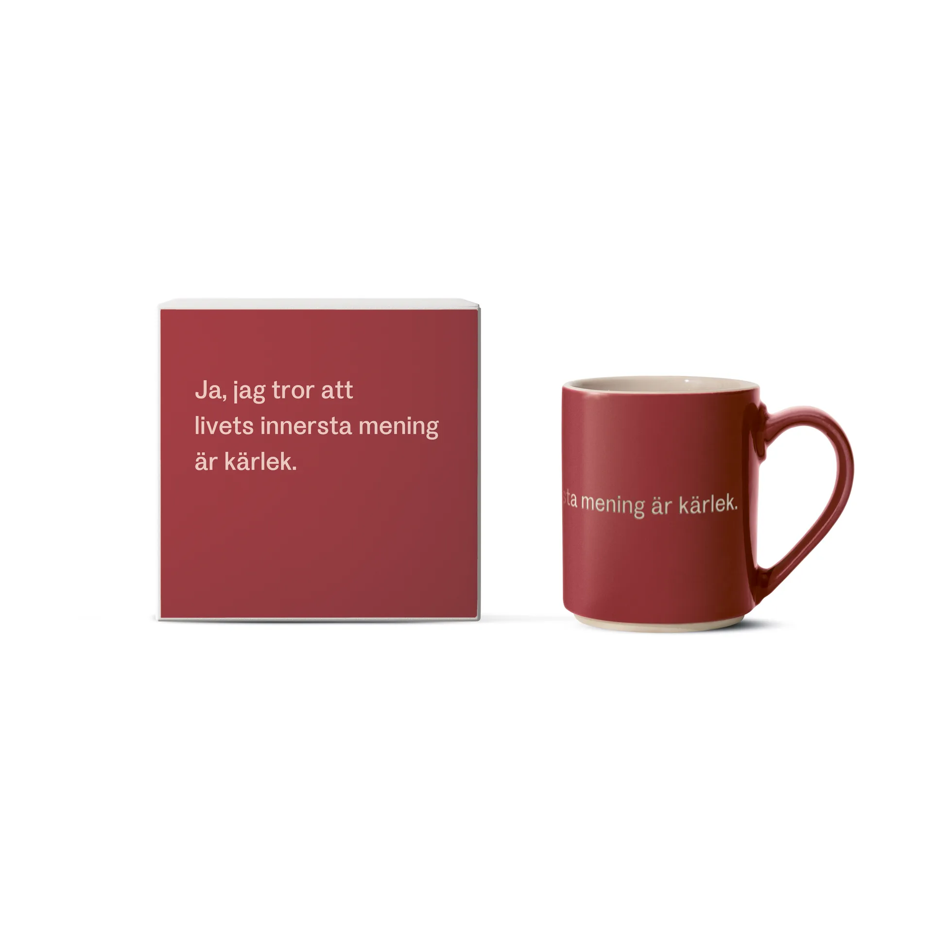 Astrid Lindgren マグ  ja, jag tror att livets…, Swedish text Design House Stockholm | デザインハウス ストックホルム
