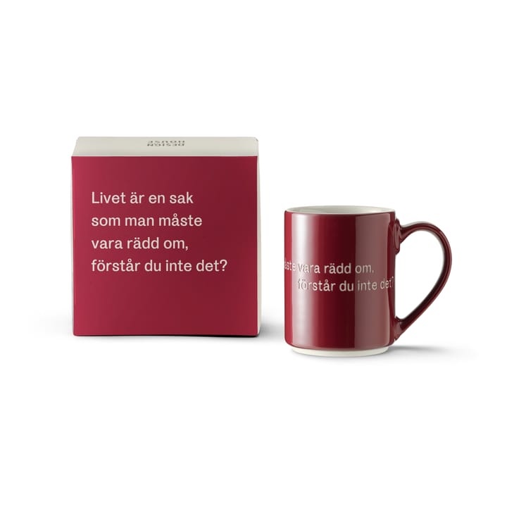 Astrid Lindgren マグ 'Livet är en sak', Swedish text Design House Stockholm | デザインハウス ストックホルム