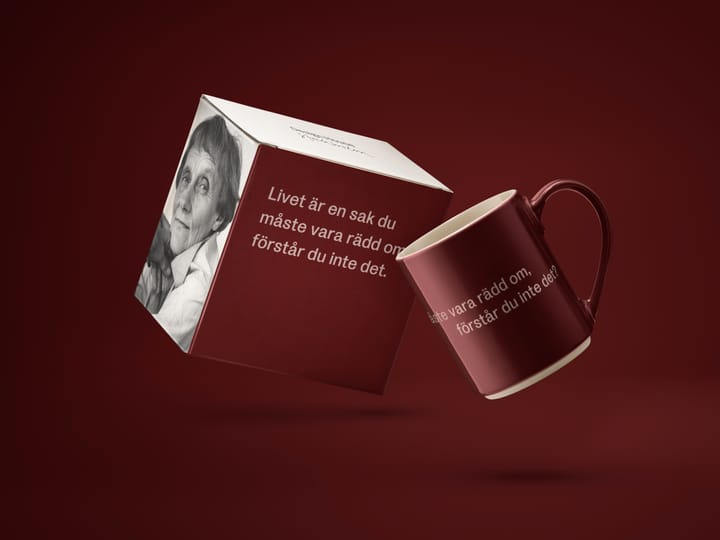 Astrid Lindgren マグ 'Livet är en sak', Swedish text Design House Stockholm | デザインハウス ストックホルム