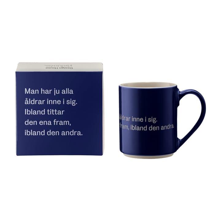 Astrid Lindgren マグ. man har ju alla åldrar, Swedish text Design House Stockholm | デザインハウス ストックホルム